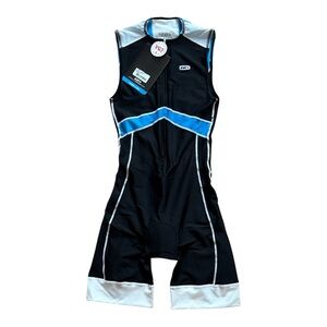 NWT WOMENS LOUIS GARNEAU PRO CARBON-X MESCH TRIATHLON IRONMAN RACESUIT KIT SZ LG